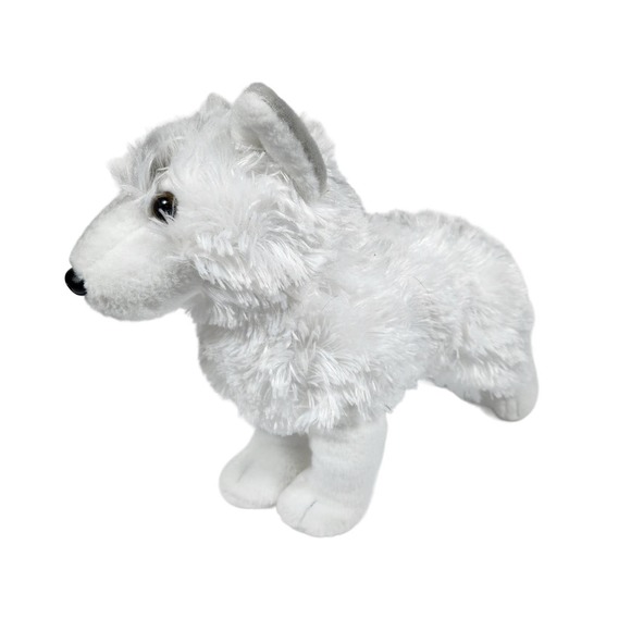 Wild Republic 11" Soft Realistic White Wolf Stuffed Animal Plushie - Picture 1 of 5
